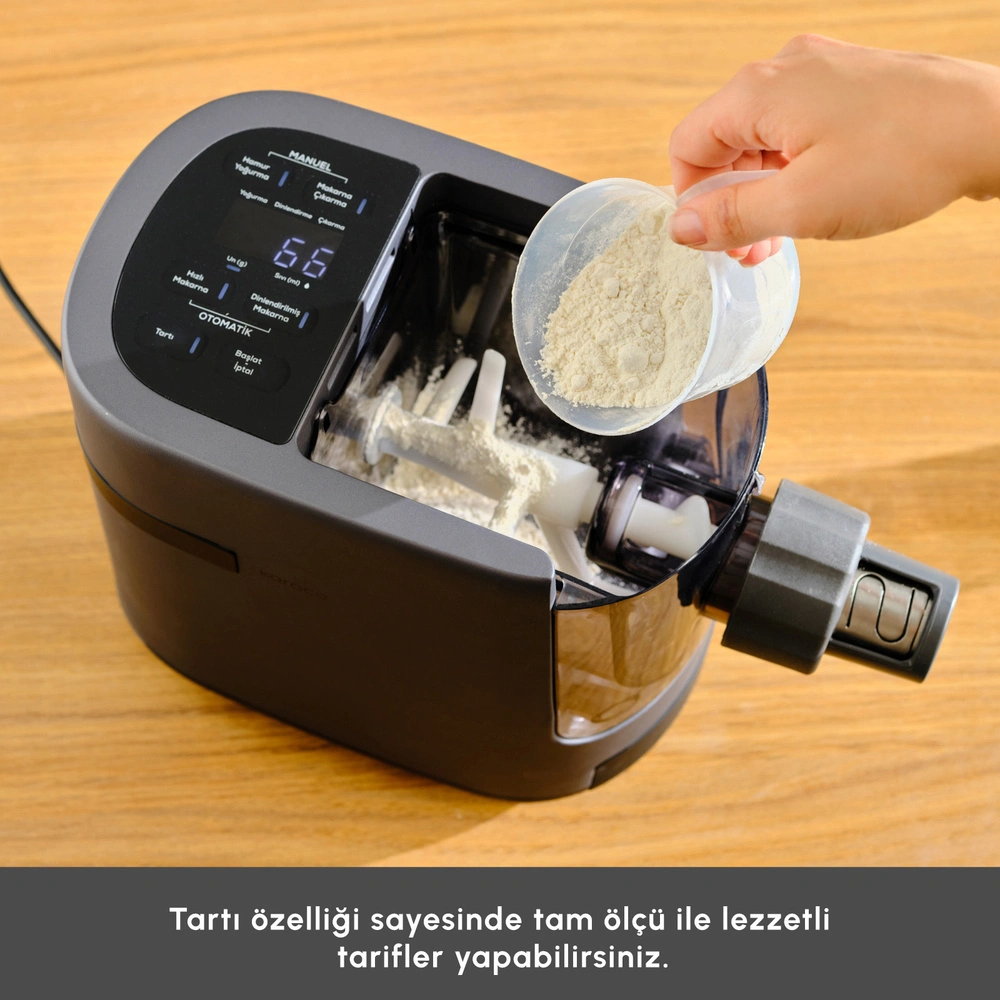 Karaca Pastachef Otomatik Makarna ve Erişte Yapma Makinesi 0,6L görseli 7