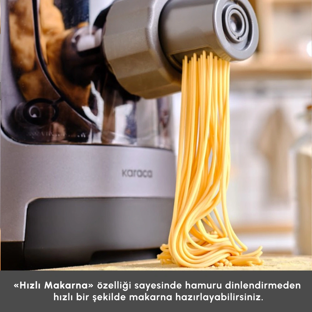 Karaca Pastachef Otomatik Makarna ve Erişte Yapma Makinesi 0,6L görseli 9