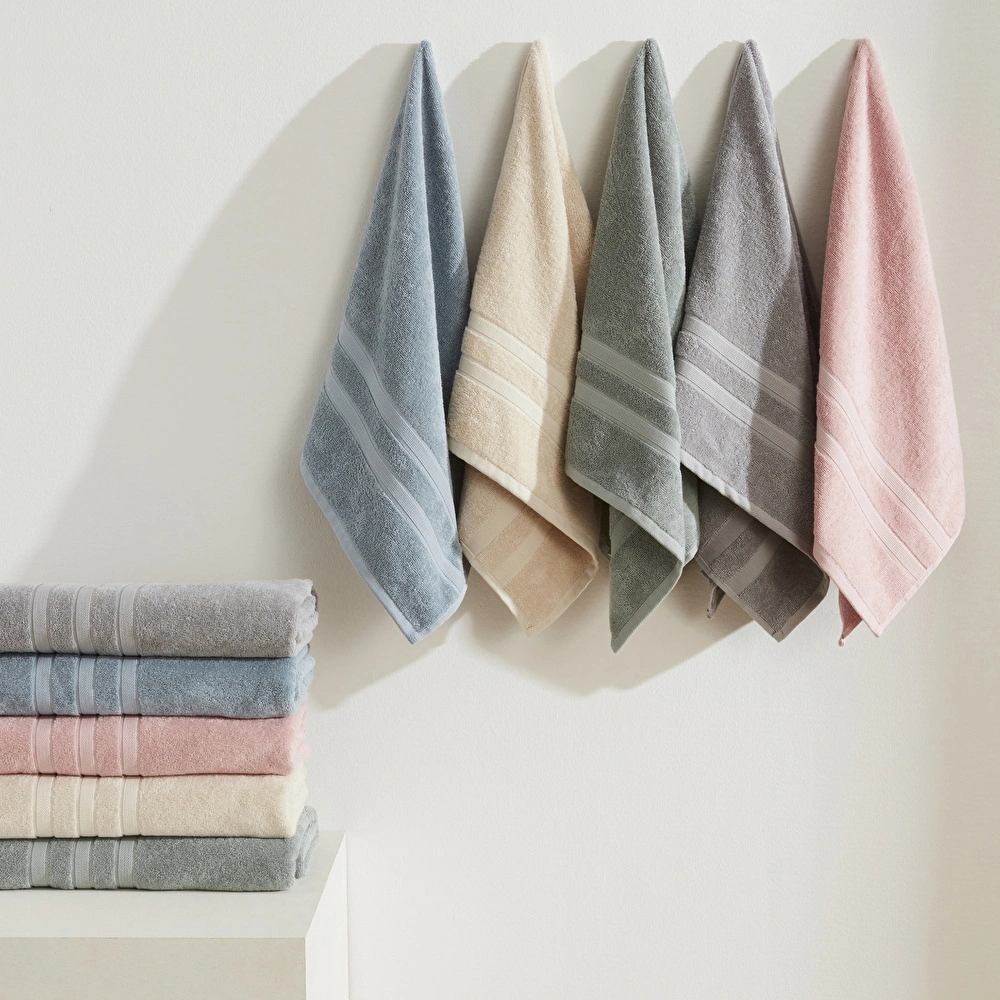 Karaca Home Comfort Touch Düz %100 Pamuk Havlu Pudra 30x50 Cm görseli 3