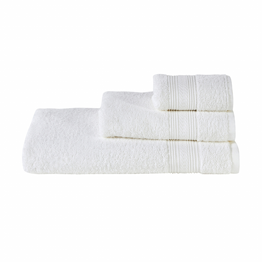 Karaca Home Soft Touch %100 Pamuk 70x140 cm Havlu Offwhite görseli 5