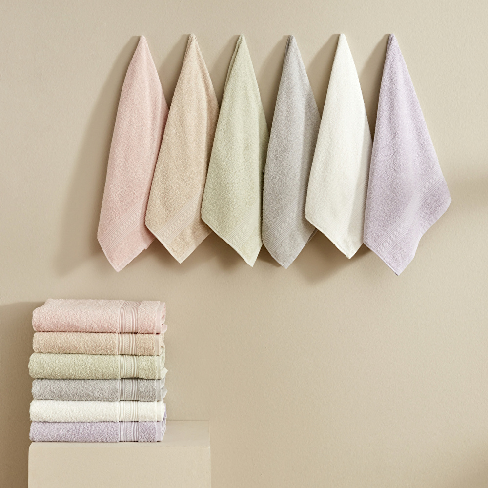 Karaca Home Soft Touch %100 Pamuk 70x140 cm Havlu Offwhite görseli 3