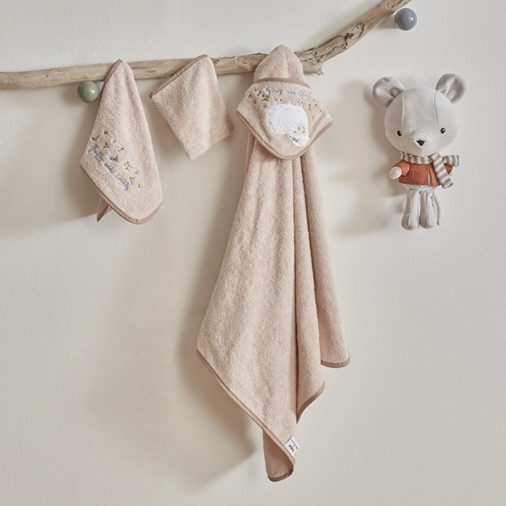 Karaca Home Lovely Sheep Havlu-Kundak-Kese 3'lü Set görseli 1