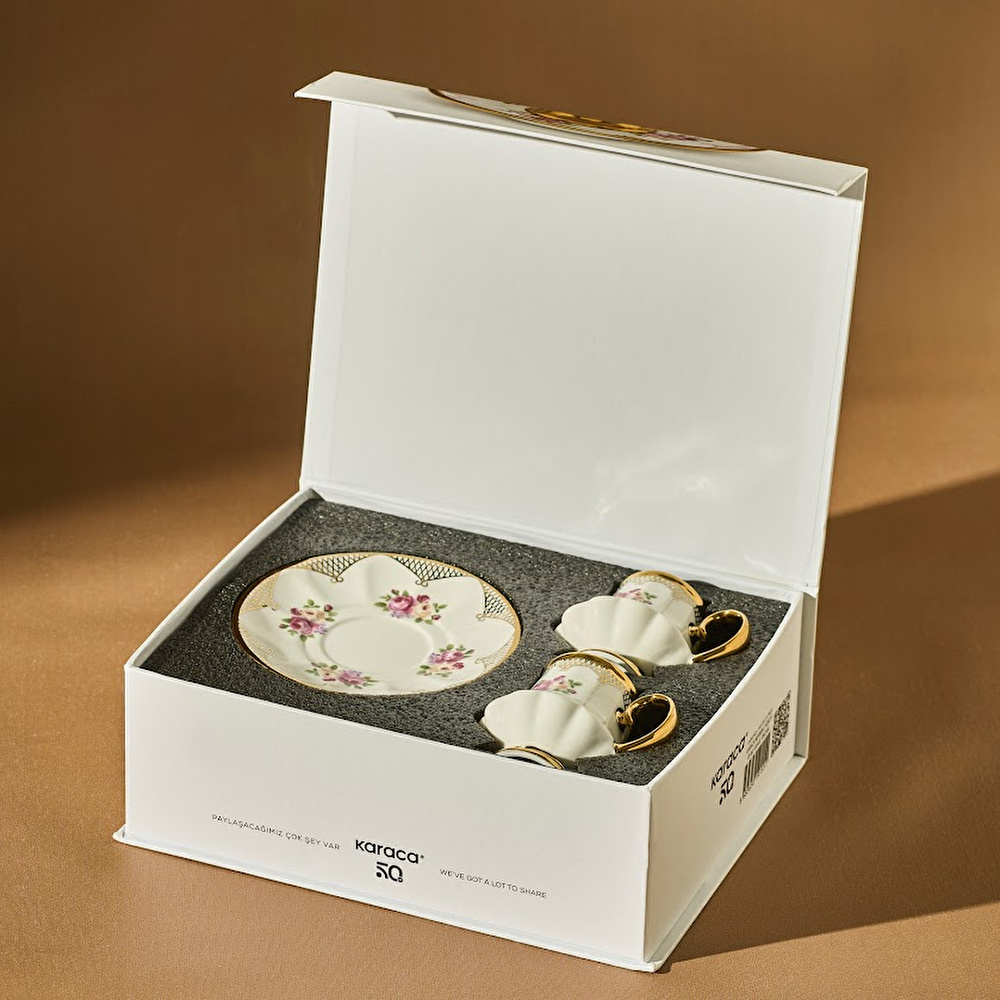 Karaca Nermin 2 Kişilik Kahve Fincan Takımı 85 ml thumbnail 5