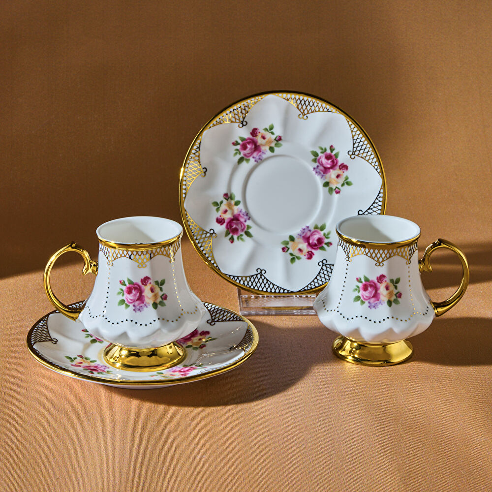 Karaca Nermin 2 Kişilik Kahve Fincan Takımı 85 ml