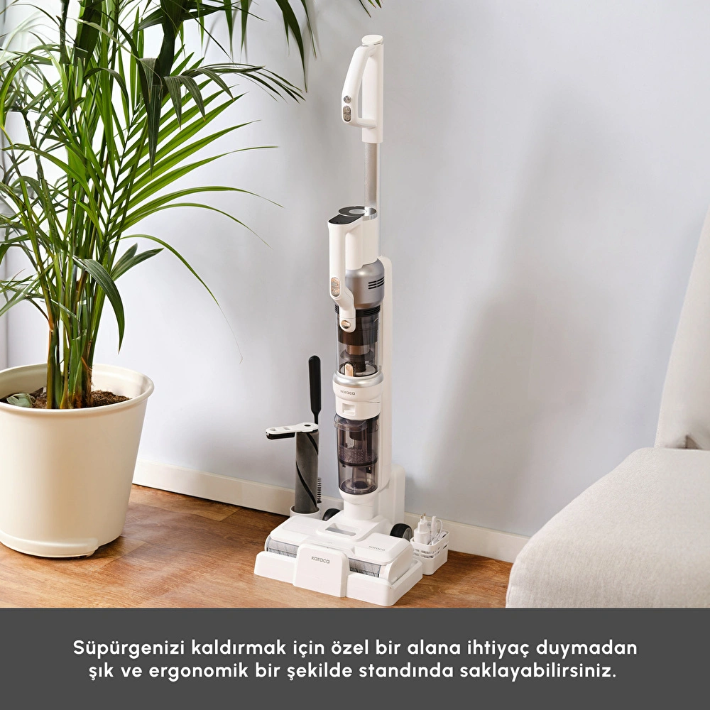 Karaca Aquaclean Pet 3in1 Islak ve Kuru Kablosuz Dikey Süpürge görseli 9