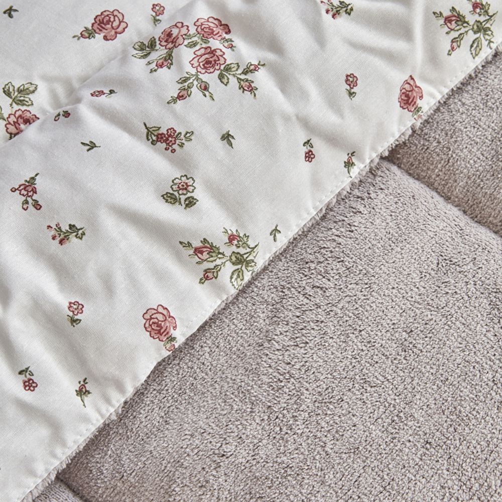 Karaca Home Lorrie Tek Kişilik Baskılı Tedy Comfort Set Gri görseli 5