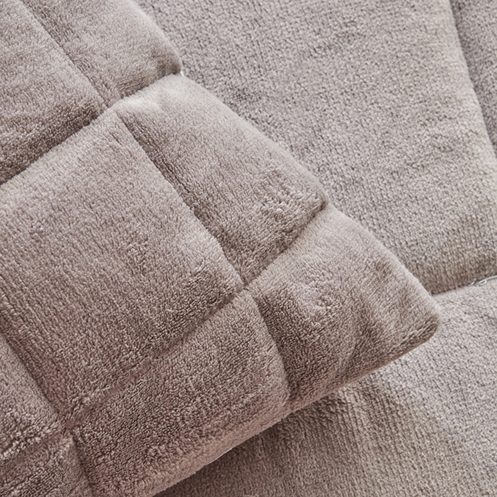 Karaca Home Lorrie Tek Kişilik Baskılı Tedy Comfort Set Gri görseli 6