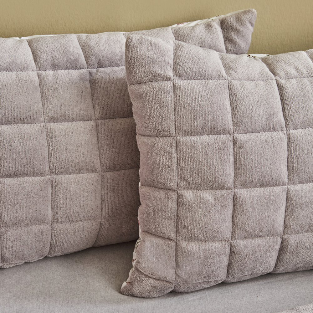 Karaca Home Lorrie Tek Kişilik Baskılı Tedy Comfort Set Gri görseli 7