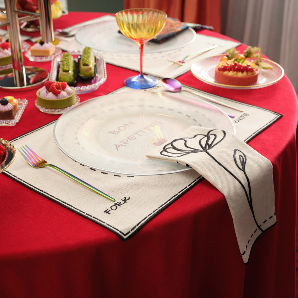 Karaca Home x 2Wins Love and Dream Amerikan Servis 35x50 cm görseli 3