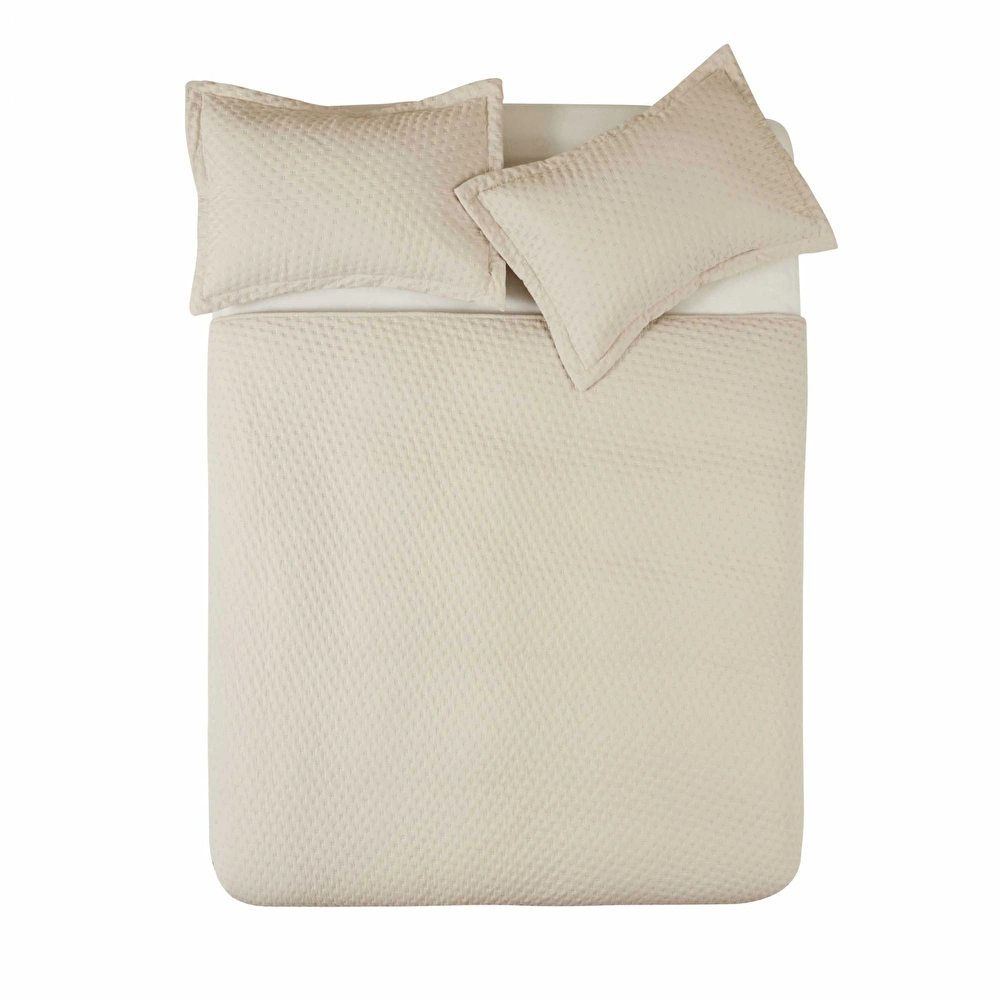 Karaca Home Breeze Soft Çift Kişilik Yatak Örtüsü Takımı Ekru görseli 9