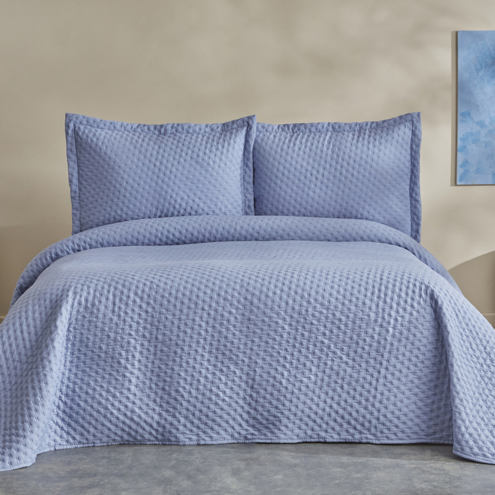 Karaca Home Breeze Soft Çift Kişilik Yatak Örtüsü Takımı Lila görseli 1