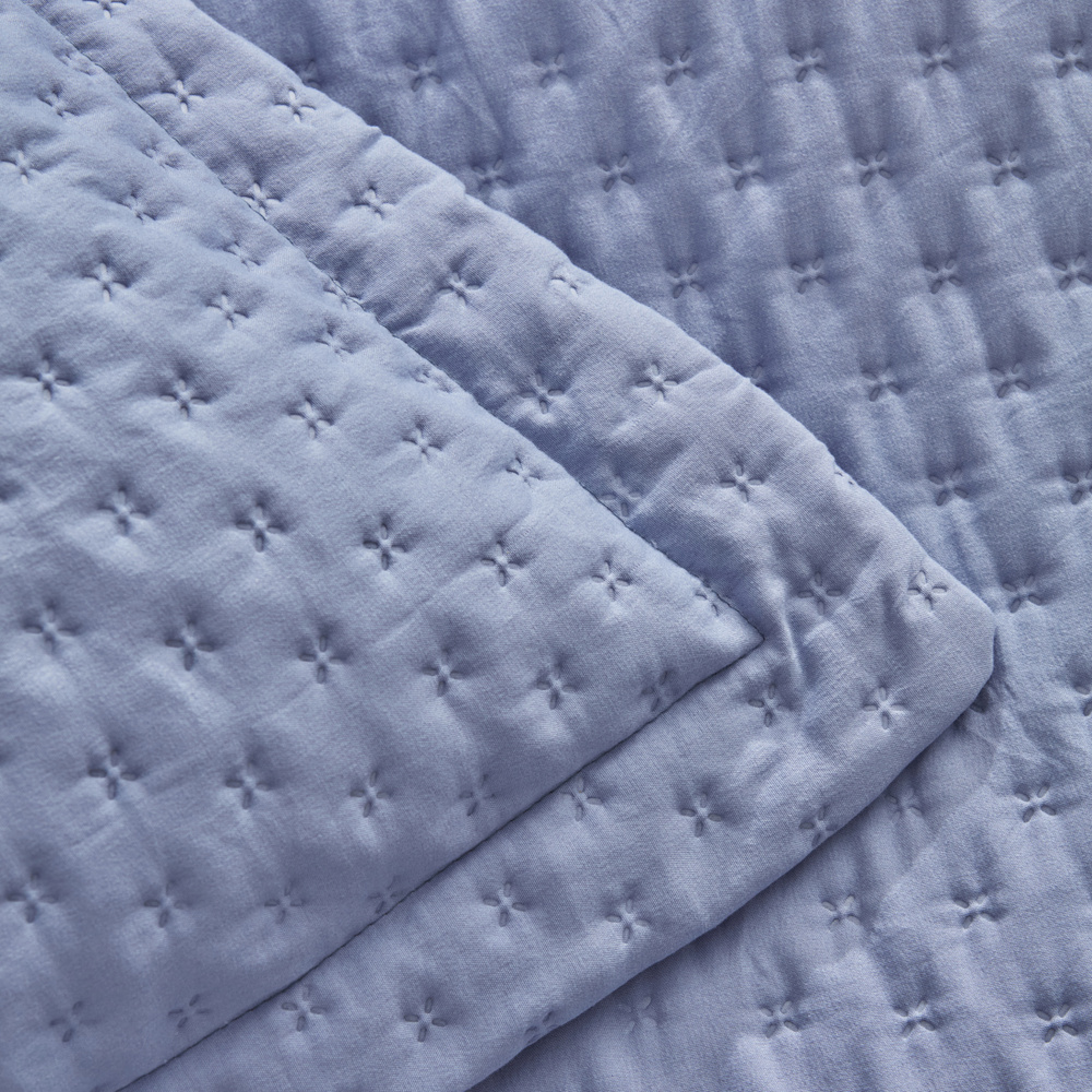 Karaca Home Breeze Soft Çift Kişilik Yatak Örtüsü Takımı Lila görseli 5