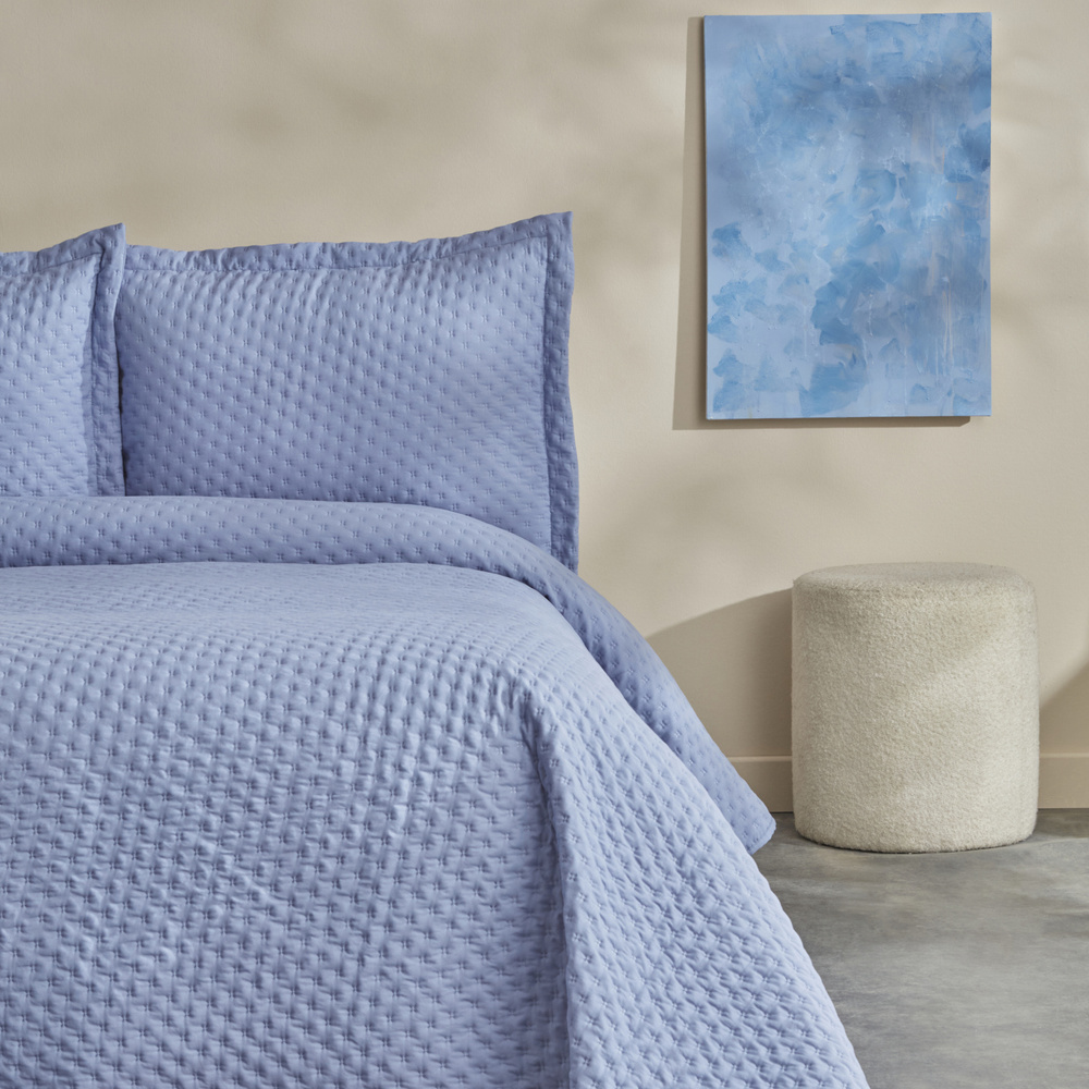 Karaca Home Breeze Soft Çift Kişilik Yatak Örtüsü Takımı Lila görseli 8