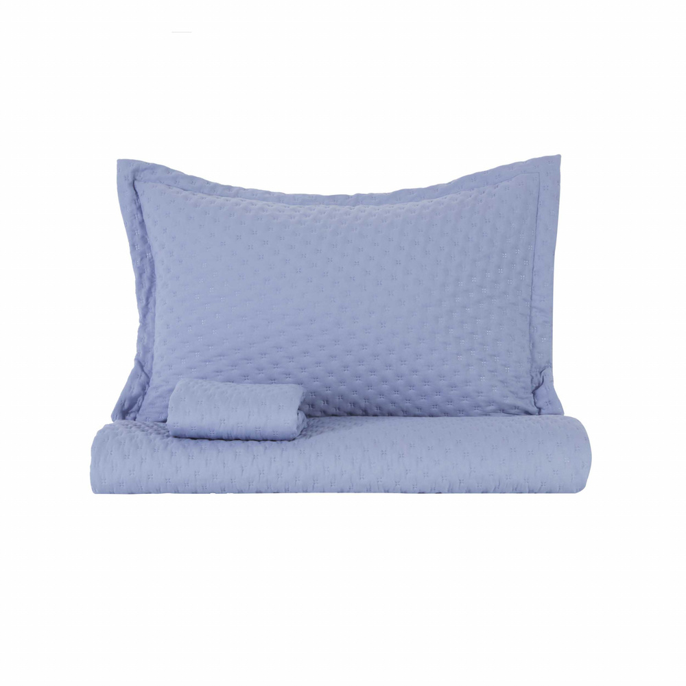Karaca Home Breeze Soft Çift Kişilik Yatak Örtüsü Takımı Lila görseli 10