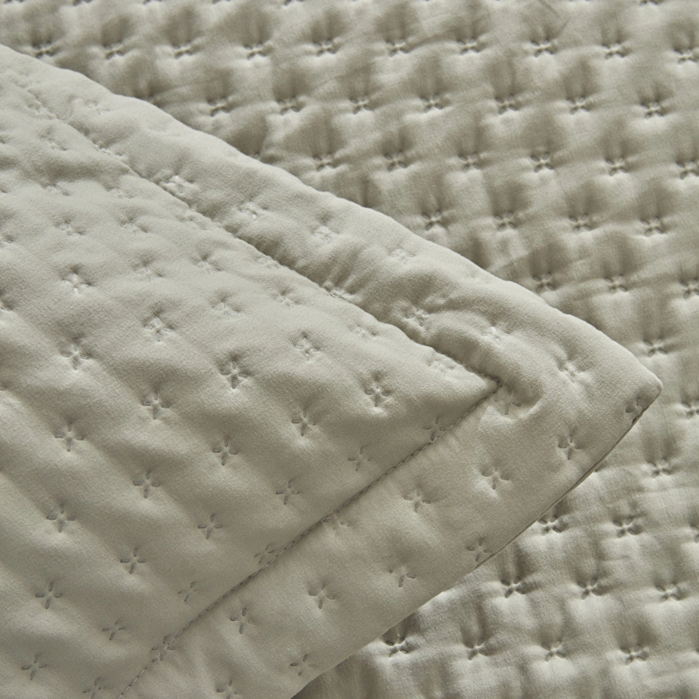 Karaca Home Breeze Soft Çift Kişilik Yatak Örtüsü Takımı Adaçayı görseli 5
