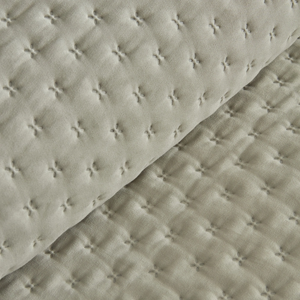 Karaca Home Breeze Soft Çift Kişilik Yatak Örtüsü Takımı Adaçayı görseli 7