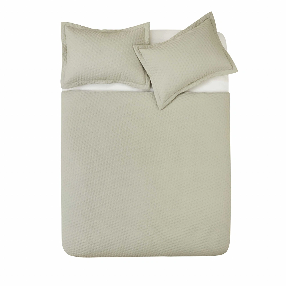 Karaca Home Breeze Soft Çift Kişilik Yatak Örtüsü Takımı Adaçayı görseli 8