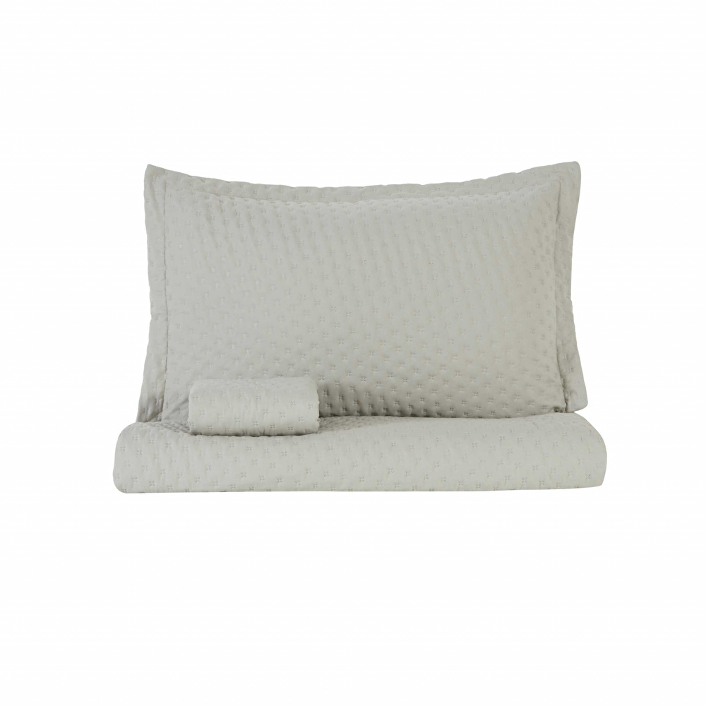 Karaca Home Breeze Soft Çift Kişilik Yatak Örtüsü Takımı Adaçayı görseli 9