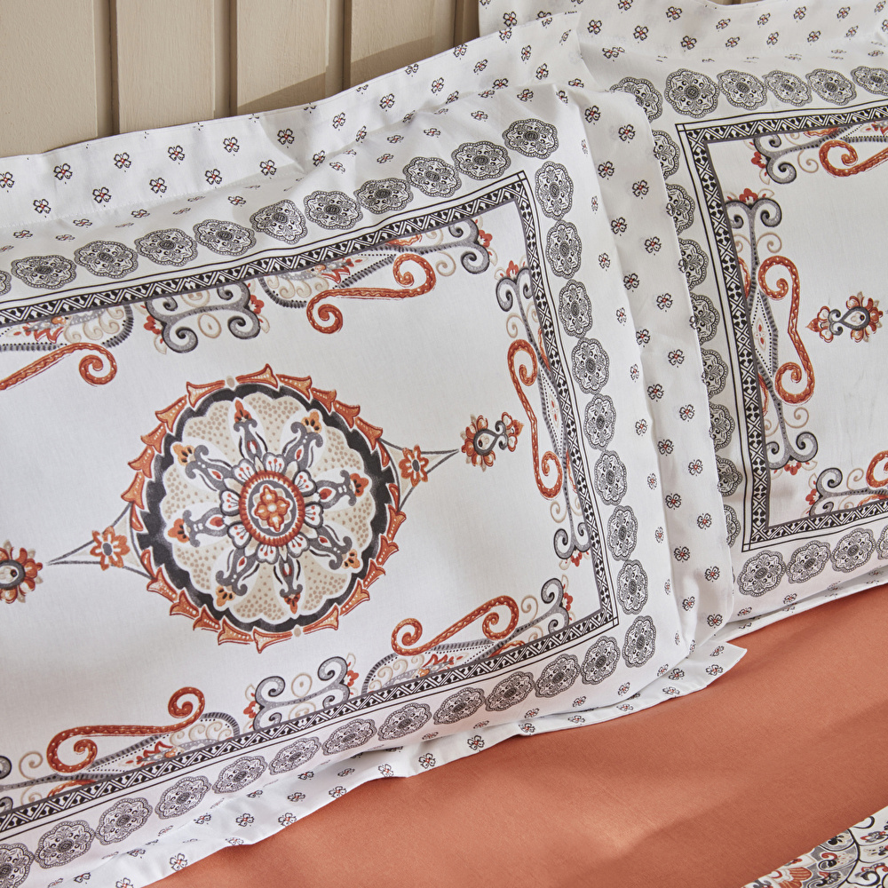Karaca Home Aprika %100 Pamuk Tek Kişilik Nevresim Takımı Antrasit görseli 3