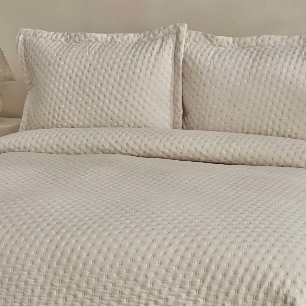 Karaca Home Breeze Soft Tek Kişilik Yatak Örtüsü Takımı Ekru görseli 3