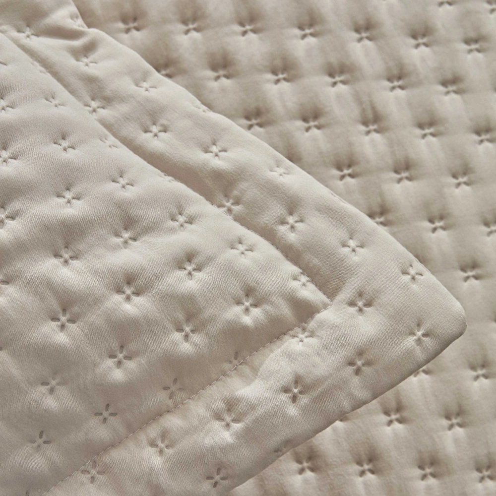 Karaca Home Breeze Soft Tek Kişilik Yatak Örtüsü Takımı Ekru görseli 5