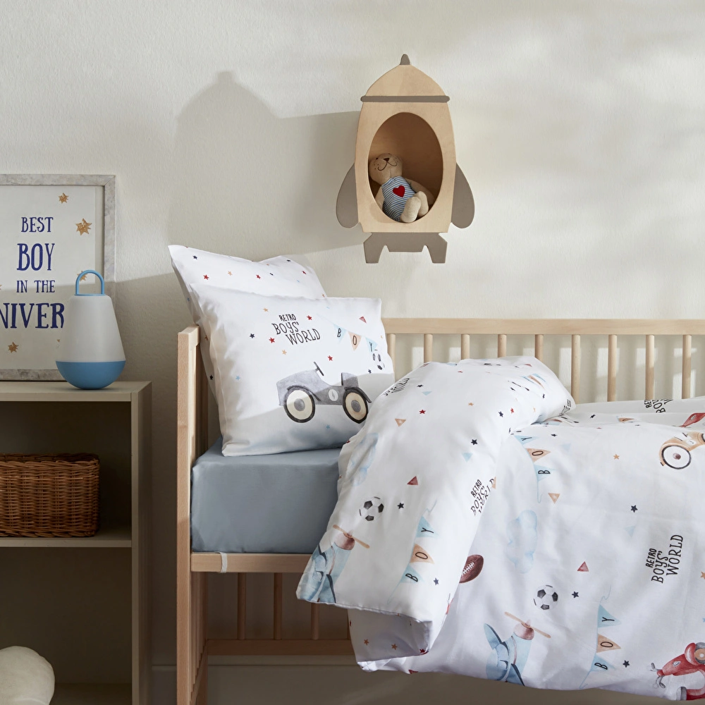 Karaca Home Bebek Retro Car Nevresim Takımı görseli 3