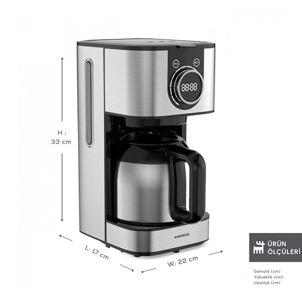 Karaca Series 2303 Steel Filtre Kahve Makinesi  görseli 2