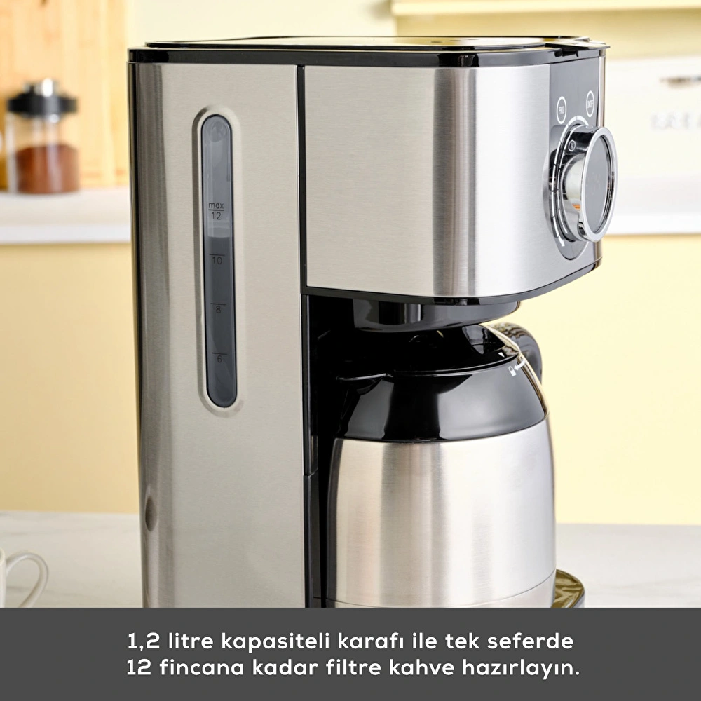 Karaca Series 2303 Steel Filtre Kahve Makinesi  görseli 5