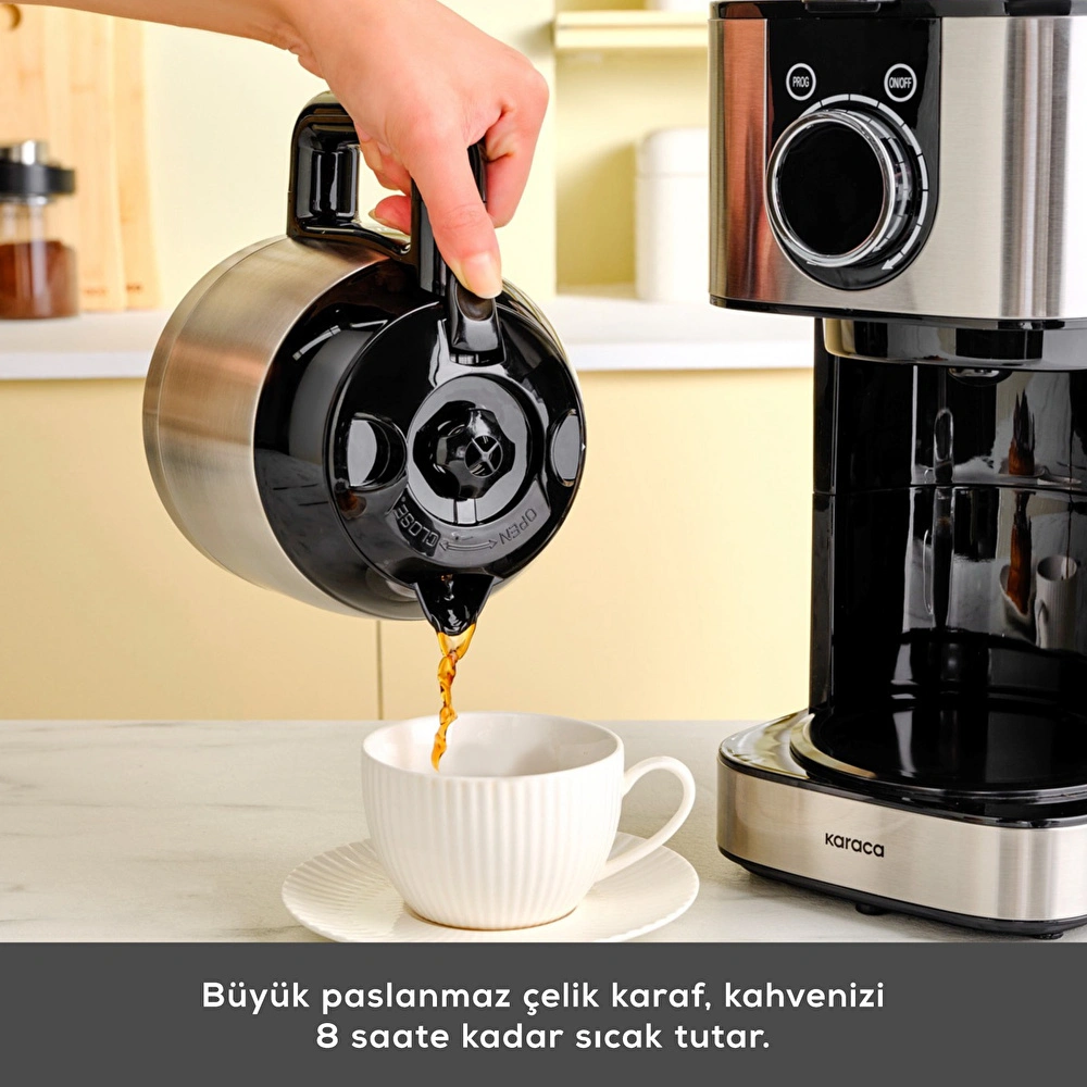 Karaca Series 2303 Steel Filtre Kahve Makinesi  görseli 6
