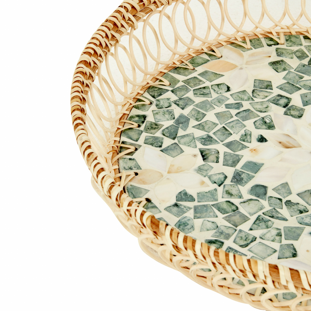 Karaca Home Katie Sedef Dekoratif Tepsi 36x36x7 cm görseli 3