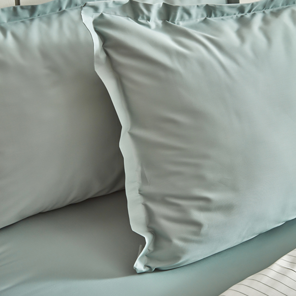 Karaca Home Cool Touch Stripe King Kişilik Nevresim Takımı Yeşil görseli 6