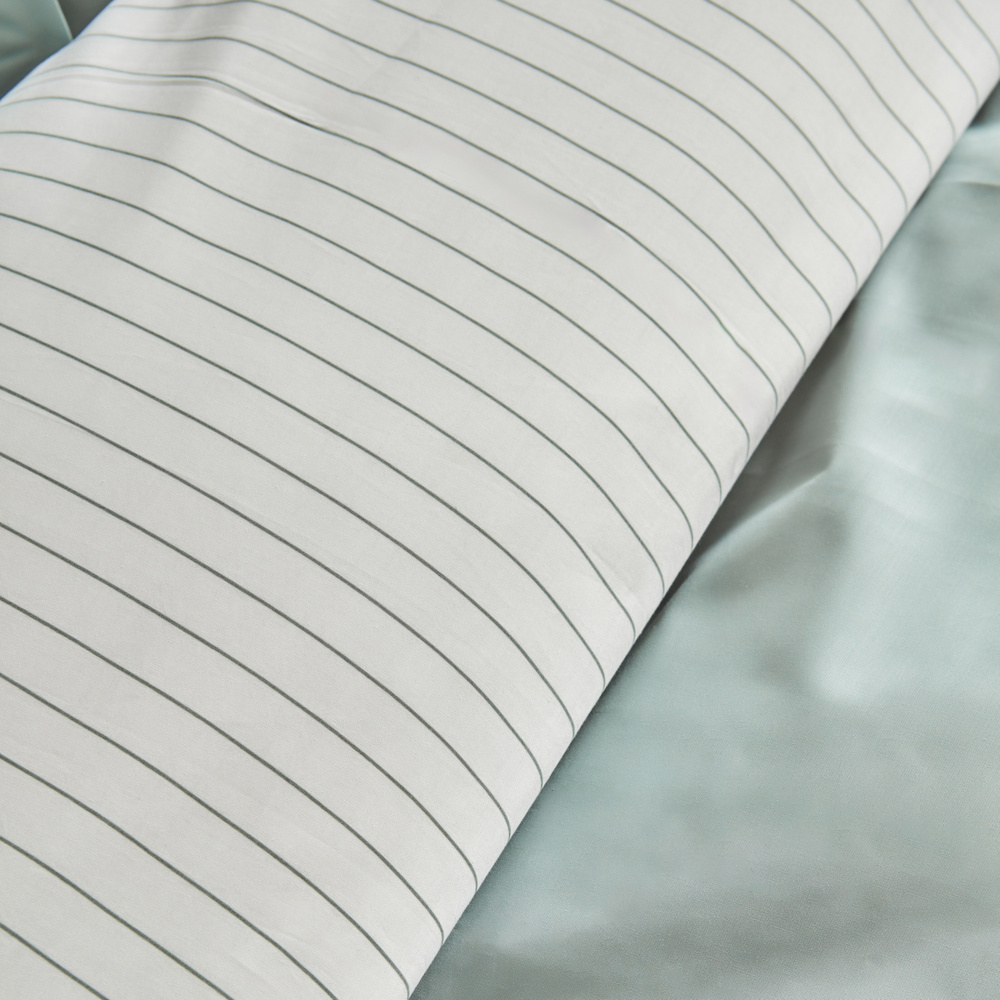 Karaca Home Cool Touch Stripe Tek Kişilik Nevresim Takımı Yeşil görseli 3