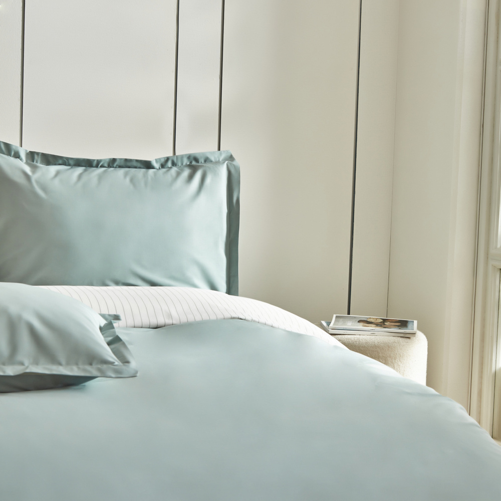 Karaca Home Cool Touch Stripe Tek Kişilik Nevresim Takımı Yeşil görseli 6