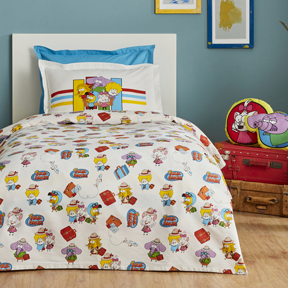 Karaca Home X Kral Şakir Travel Tek Kişilik Pike thumbnail 8