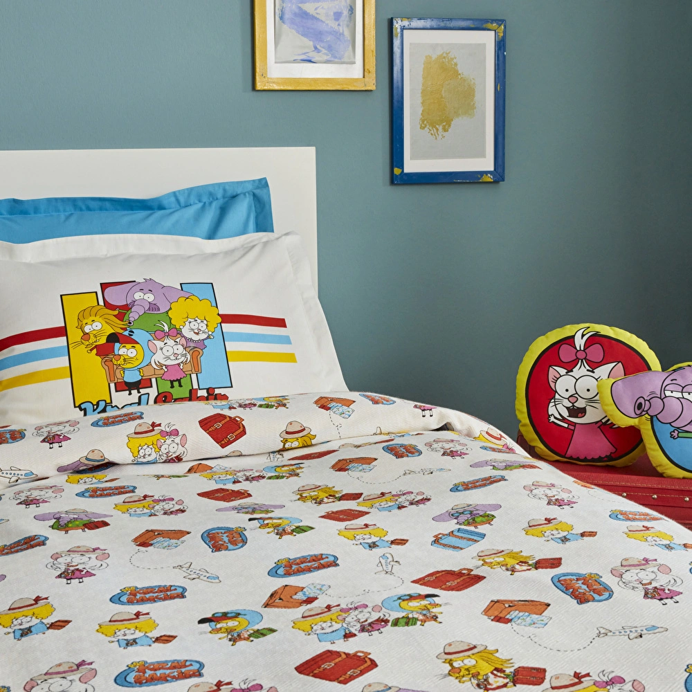 Karaca Home X Kral Şakir Travel Tek Kişilik Pike thumbnail 2