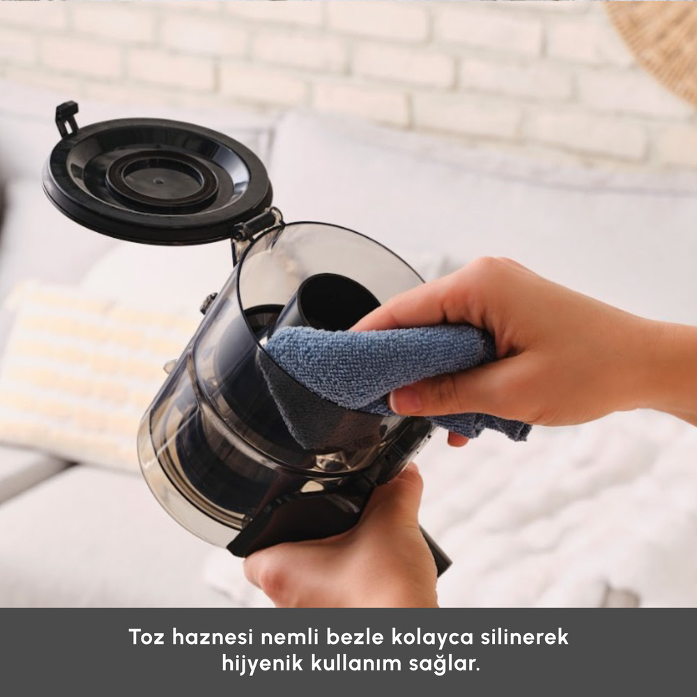 Karaca Vantuz Power Up Dikey Süpürge Imperial Red görseli 14