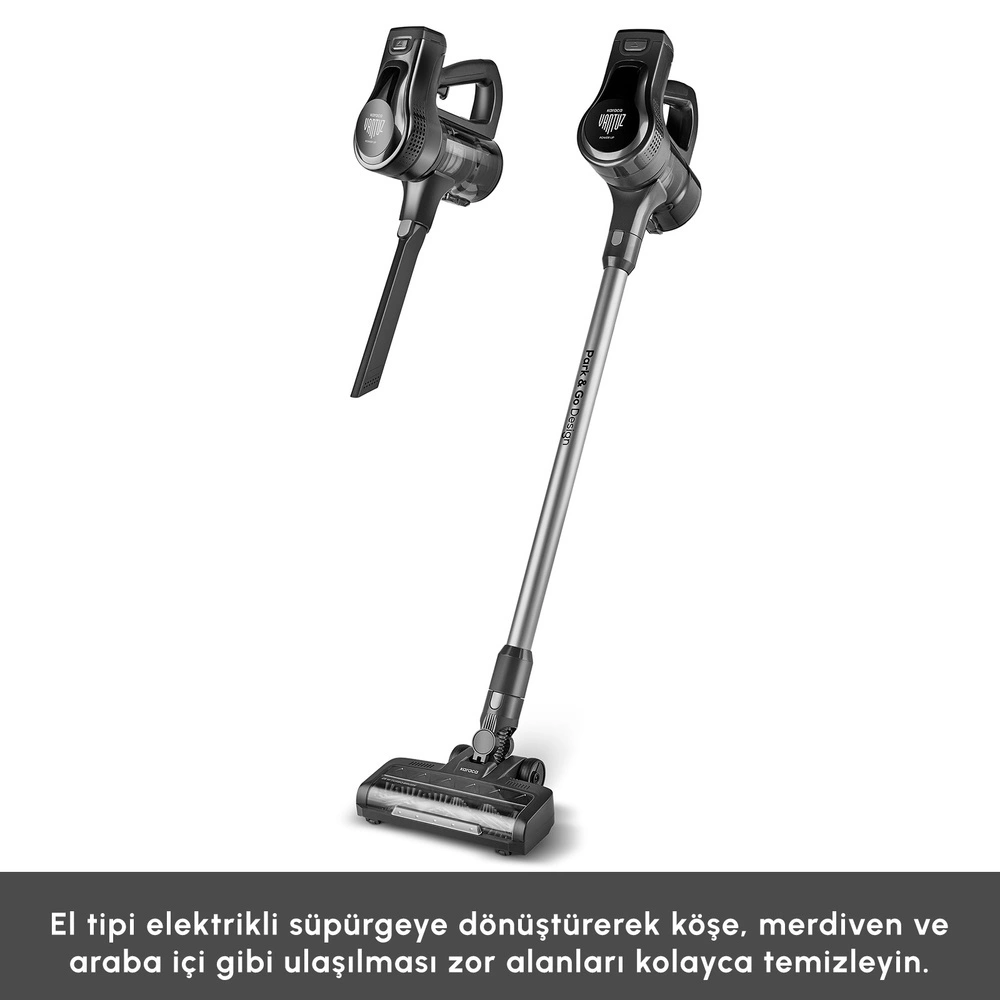 Karaca Vantuz Power Up Dikey Süpürge Black görseli 8