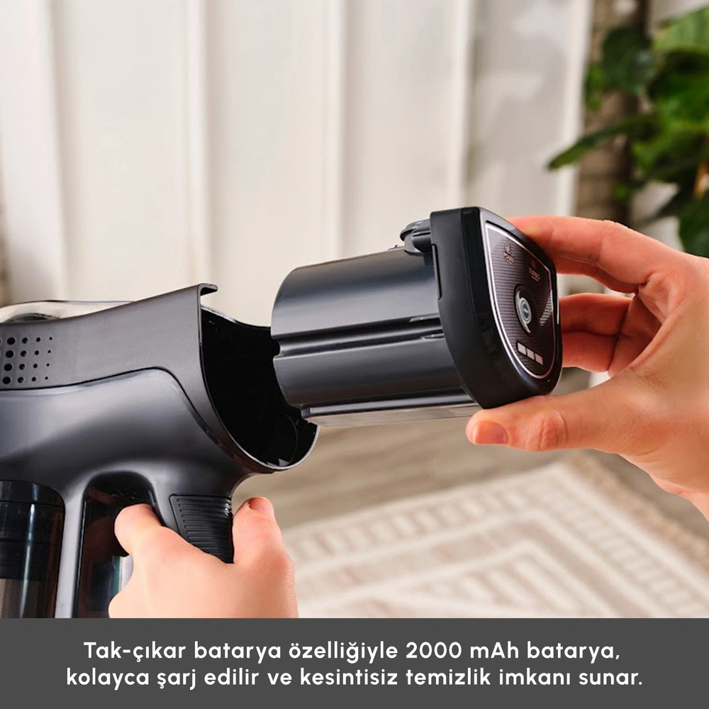 Karaca Vantuz Power Up Dikey Süpürge Black görseli 9