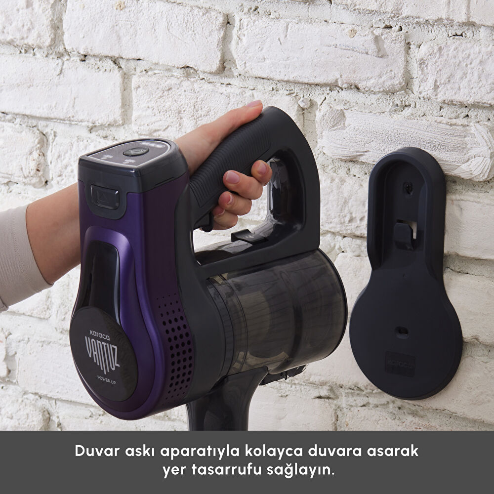 Karaca Vantuz Power Up Max Dikey Süpürge Grape Purple thumbnail 5