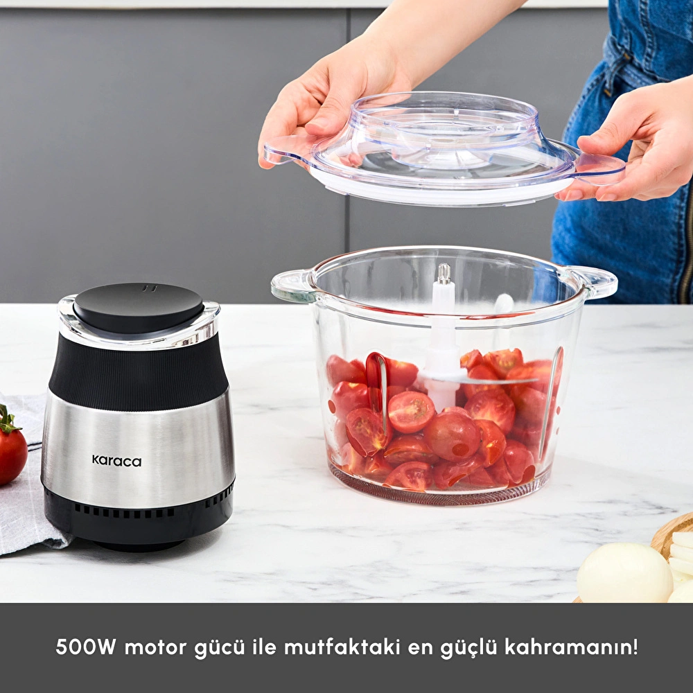 Karaca Megablend 3L Ultra Geniş Cam Hazneli Inox Doğrayıcı görseli 4