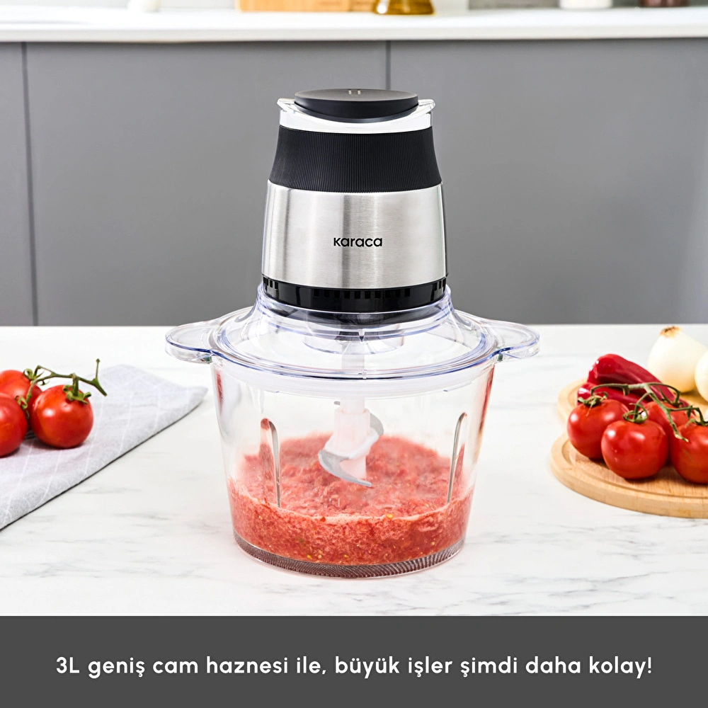 Karaca Megablend 3L Ultra Geniş Cam Hazneli Inox Doğrayıcı görseli 6