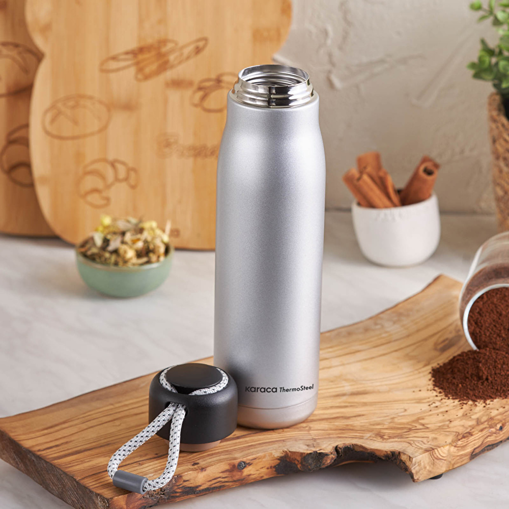 Karaca Fashion Sport Çelik Sızdırmaz Termos Silver 500 ml görseli 3