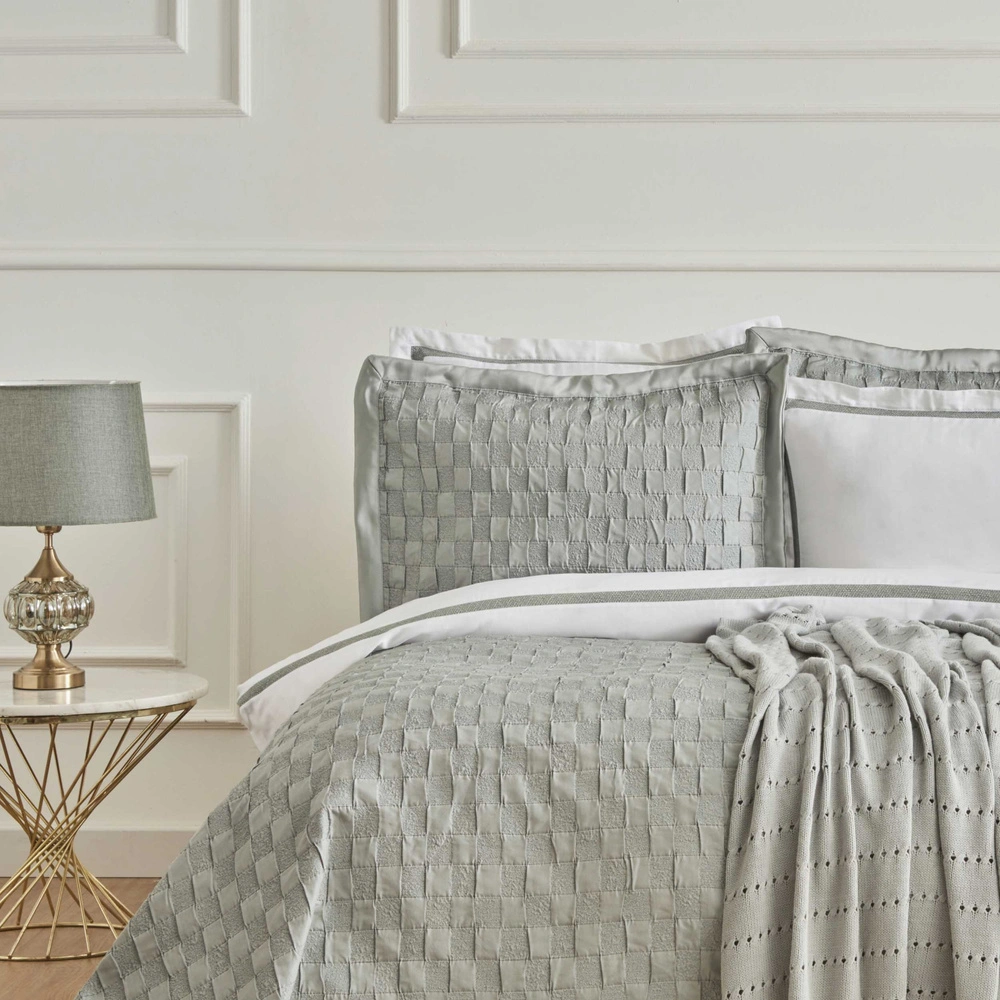 Karaca Home  Bride Carina 80Tel %100 Pamuk 8 Parça Evlilik Paketi Petrol görseli 4