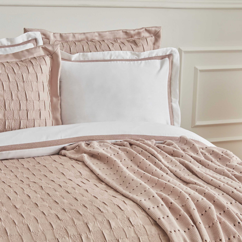 Karaca Home Bride Carina 80 Tel %100 Pamuk 8 Parça Evlilik Paketi Pudra görseli 5