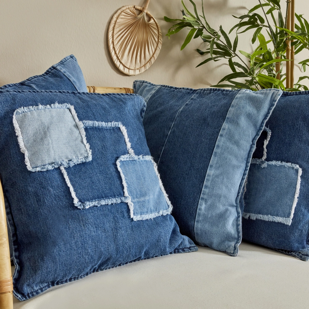 Karaca Home Case Dolgulu Denim Kırlent  görseli 2