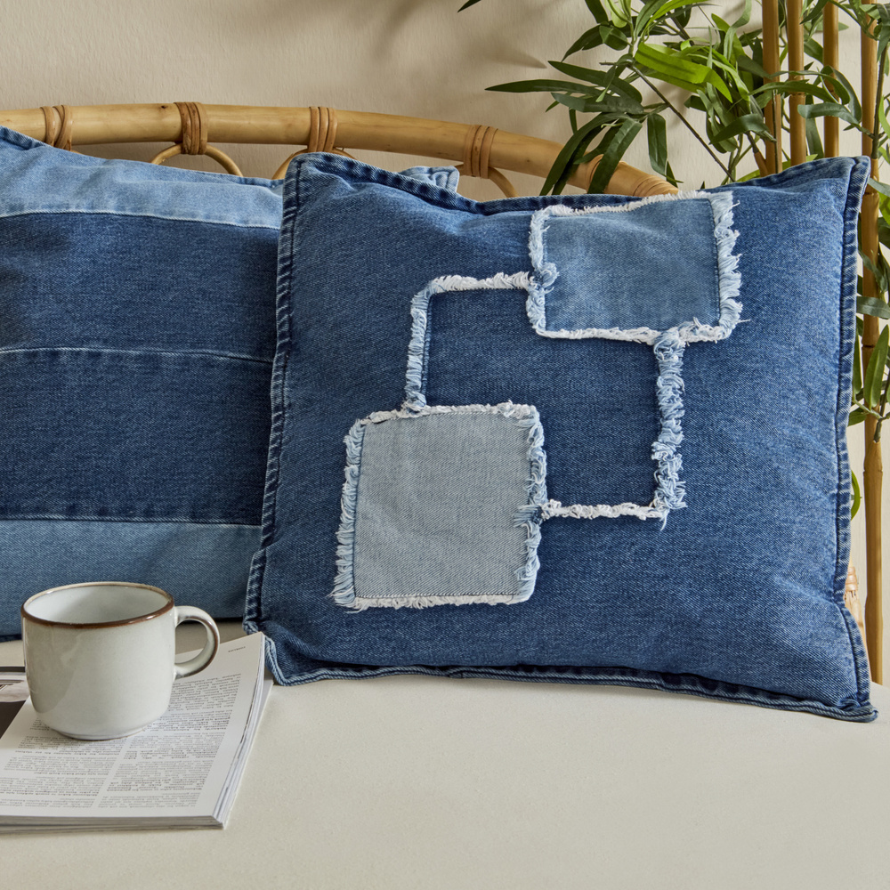 Karaca Home Case Dolgulu Denim Kırlent  görseli 4