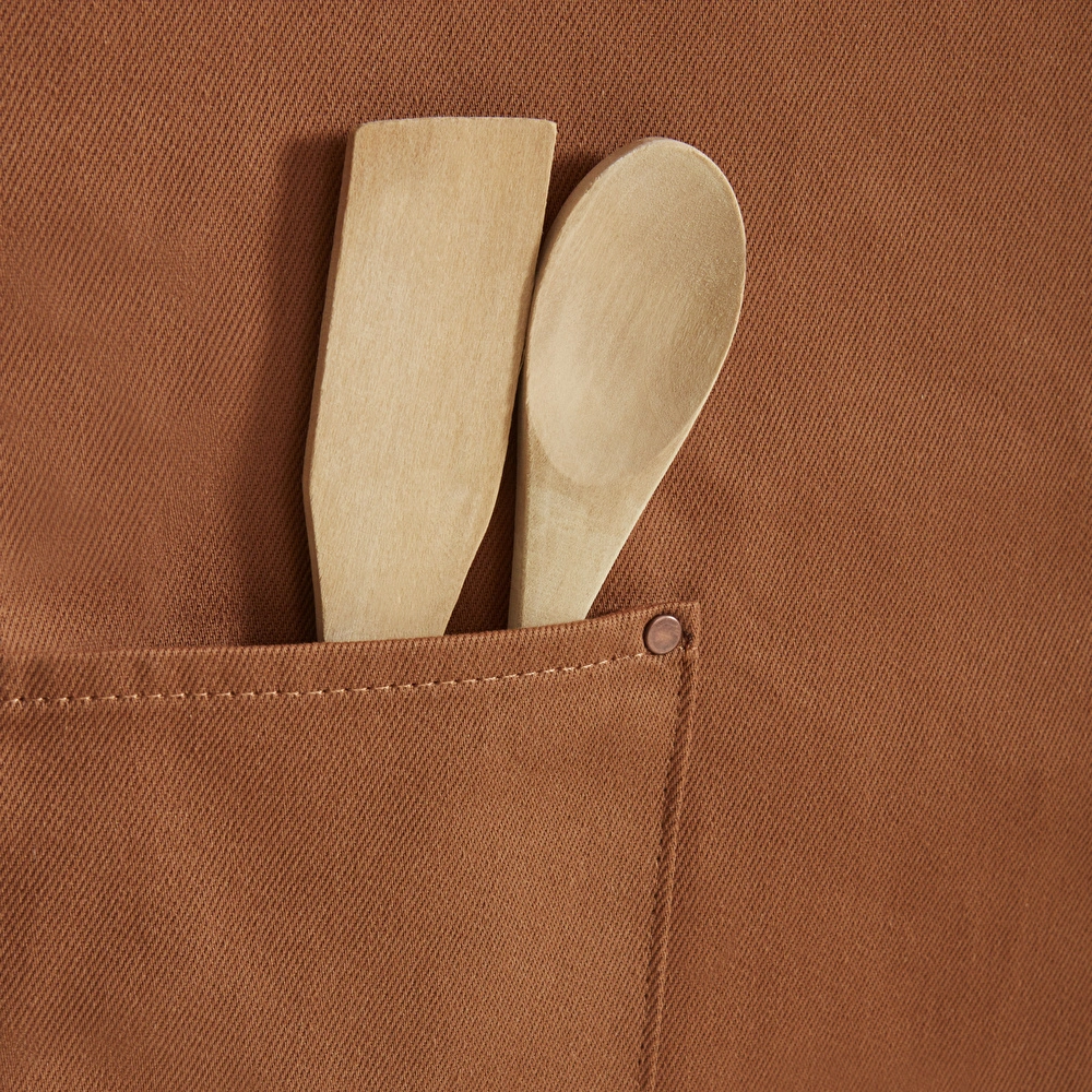 Karaca Home Lisa Gabardin Mutfak Önlüğü Terracotta  görseli 4