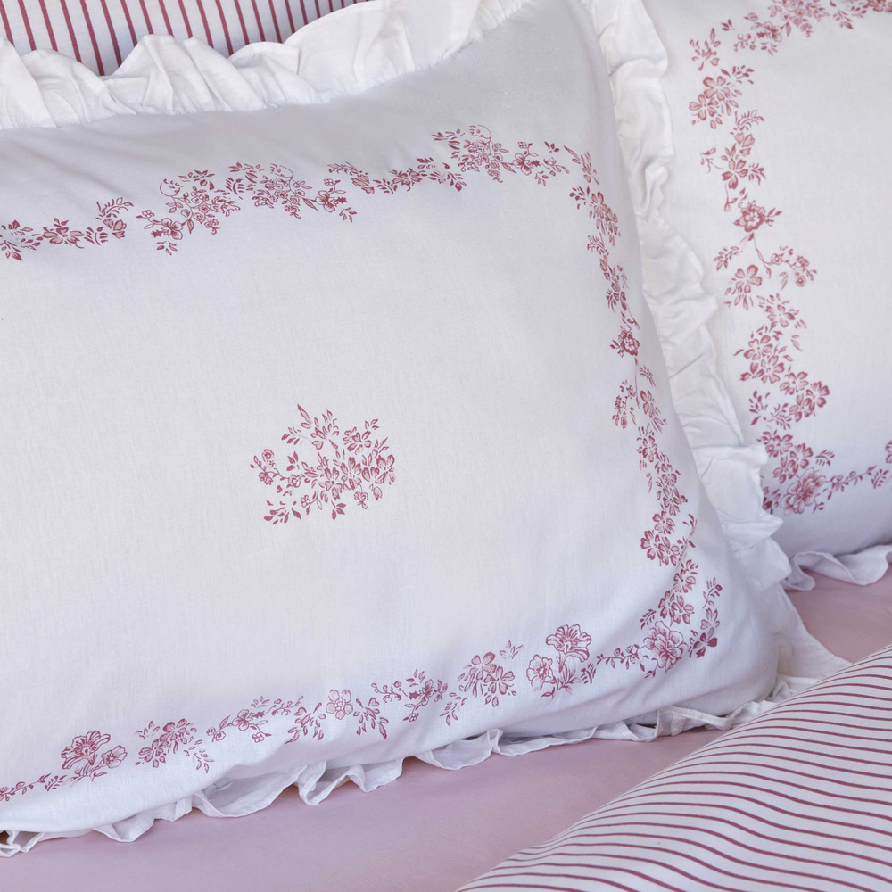 Karaca Home Versay Çift Kişilik Percale Nevresim Takımı Pembe görseli 6