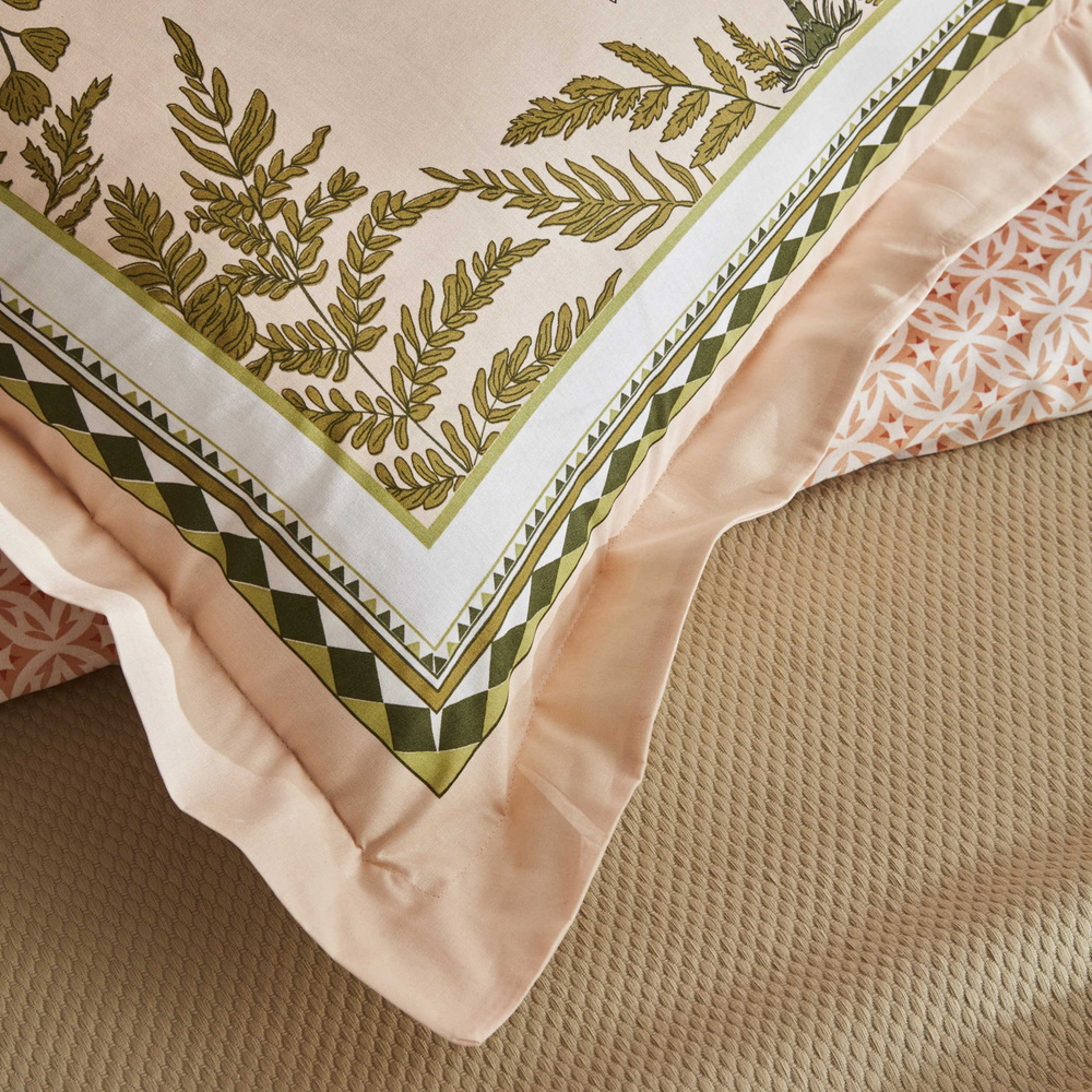 Karaca Home Afzelia Çift Kişilik Percale Nevresim Pike Hediyeli Takım Pudra görseli 7