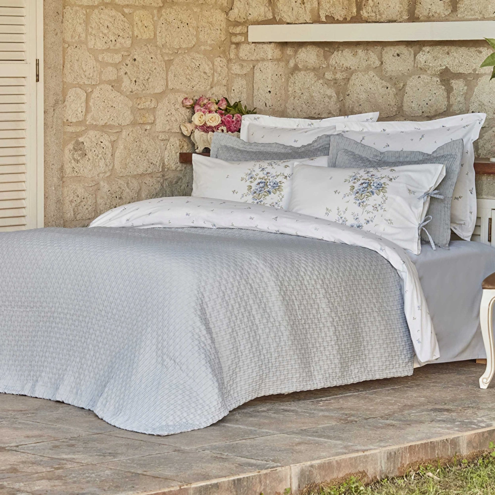 Karaca Home Chole Çift Kişilik Summer Set Mavi  görseli 1